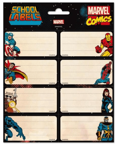 Grupo Erik Editores S. L. Set nalepnica Marvel, Avengers