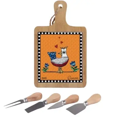 Egan Italy Set za sir Cocorico, Narandžasti