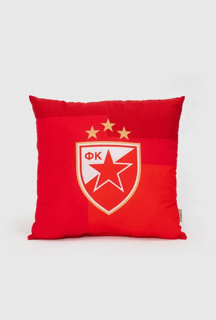 Stefan Ukrasni jastuk Crvena Zvezda, 40x40 cm, Crveno-beli