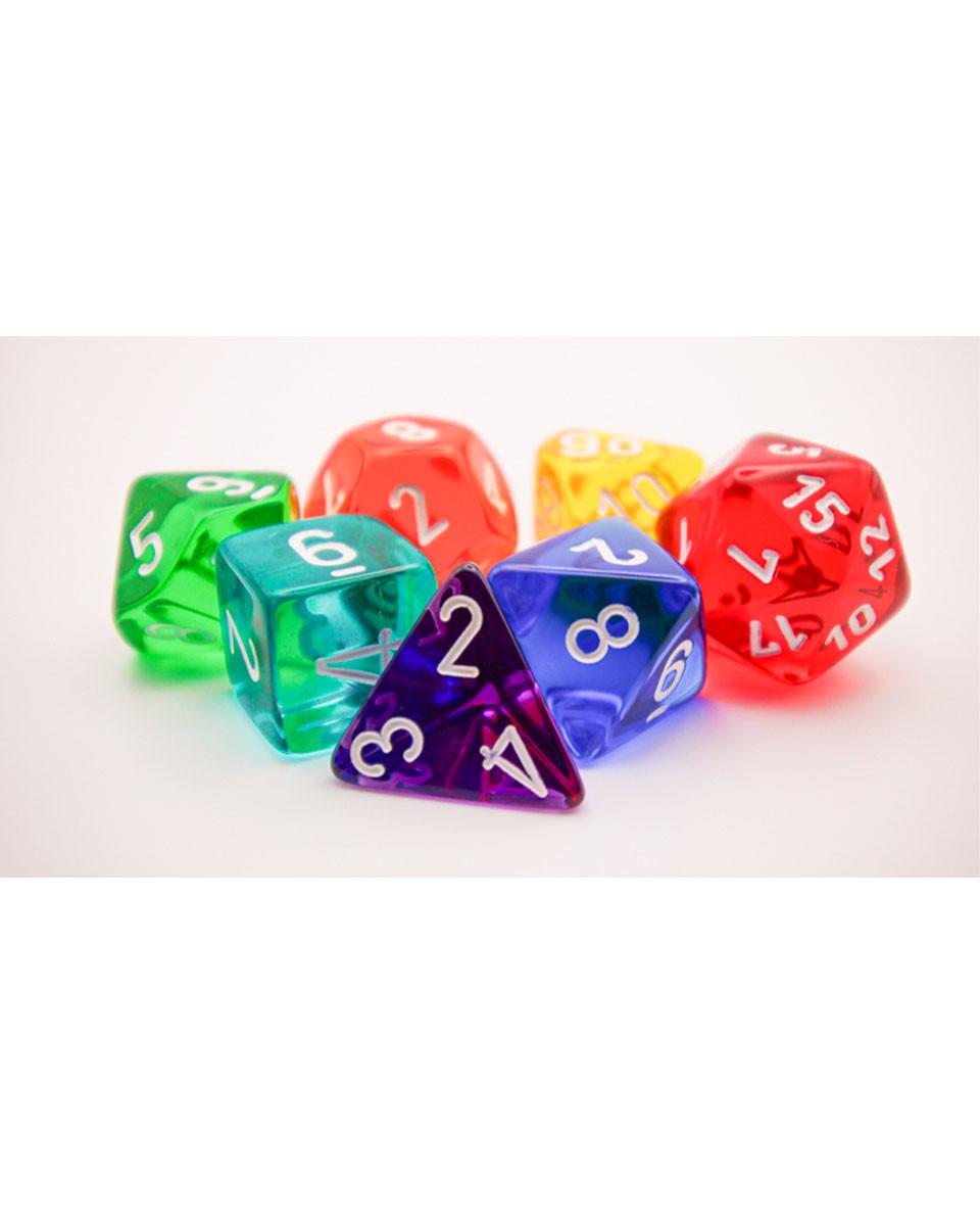 Chessek - Prism Translucent - Polihedral 7-Die Set