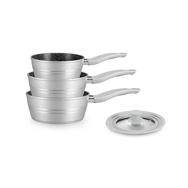 ROYALITY LINE Kaserole set od 3 komada, Siva