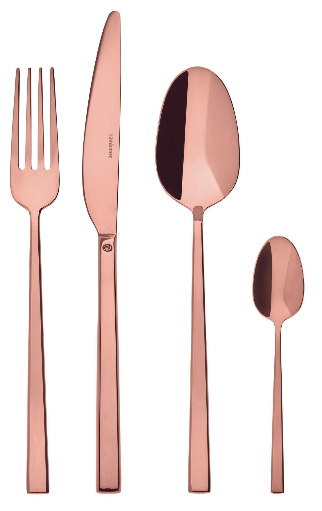 SAMBONET Set escajga Rock, Bronzana boja, 24 komada