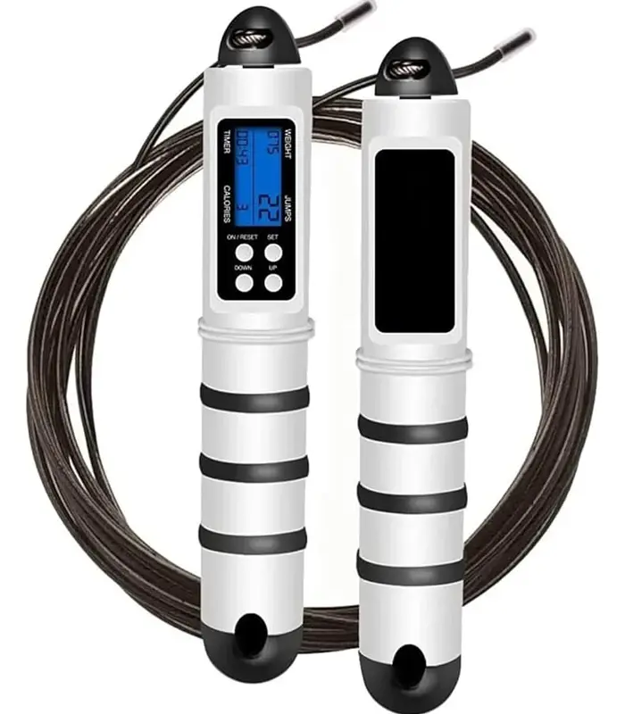 AVATAR Vijača za preskakanje sa digitalnim brojačem, Bela