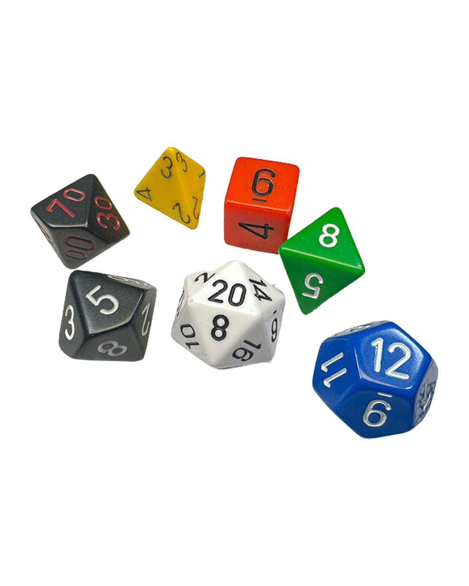 Dice Chessek - Nostalgia Opakue - Polihedral 7-Dice Set