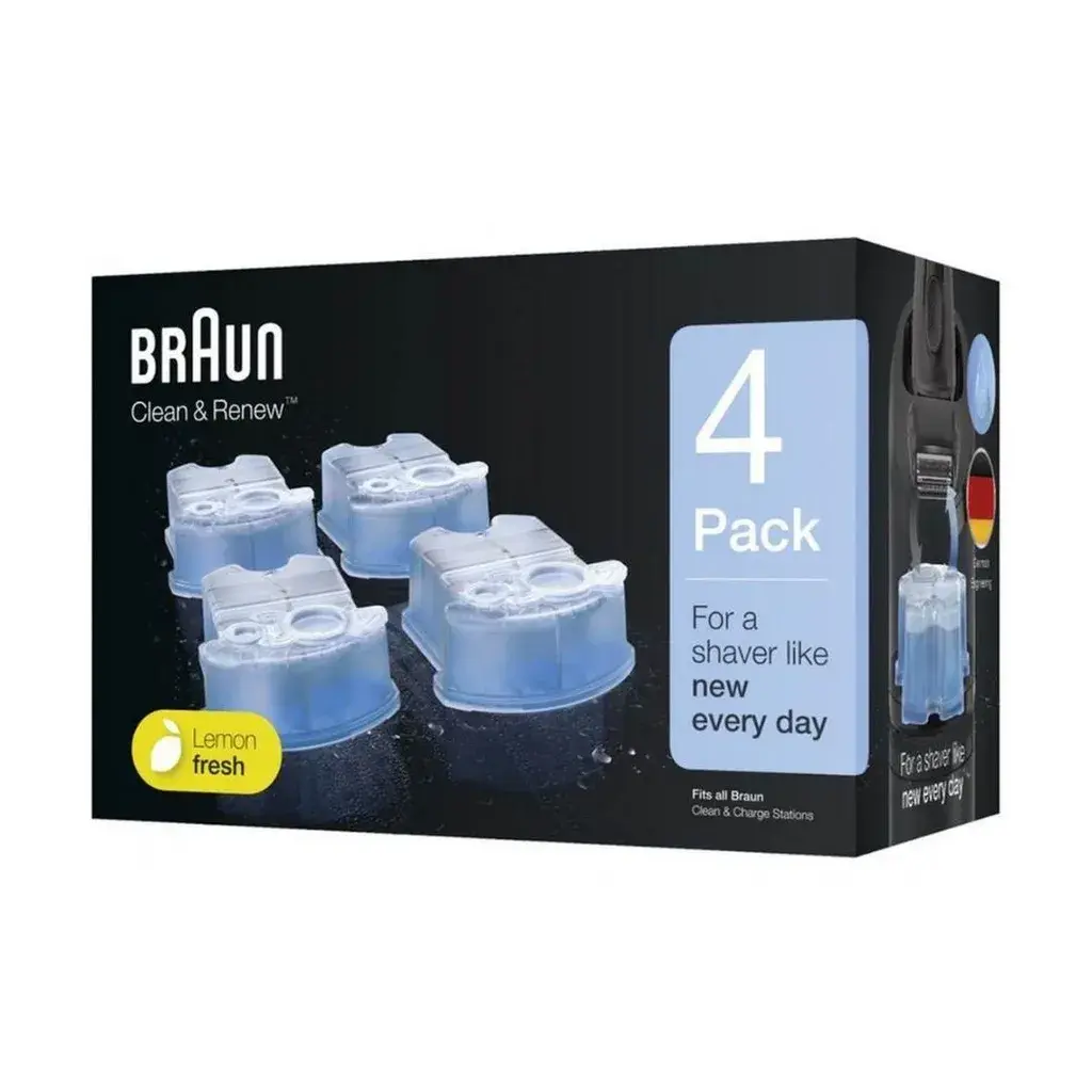Braun Čistač za brijače Clean&Renew, Ketridž, 4 komada