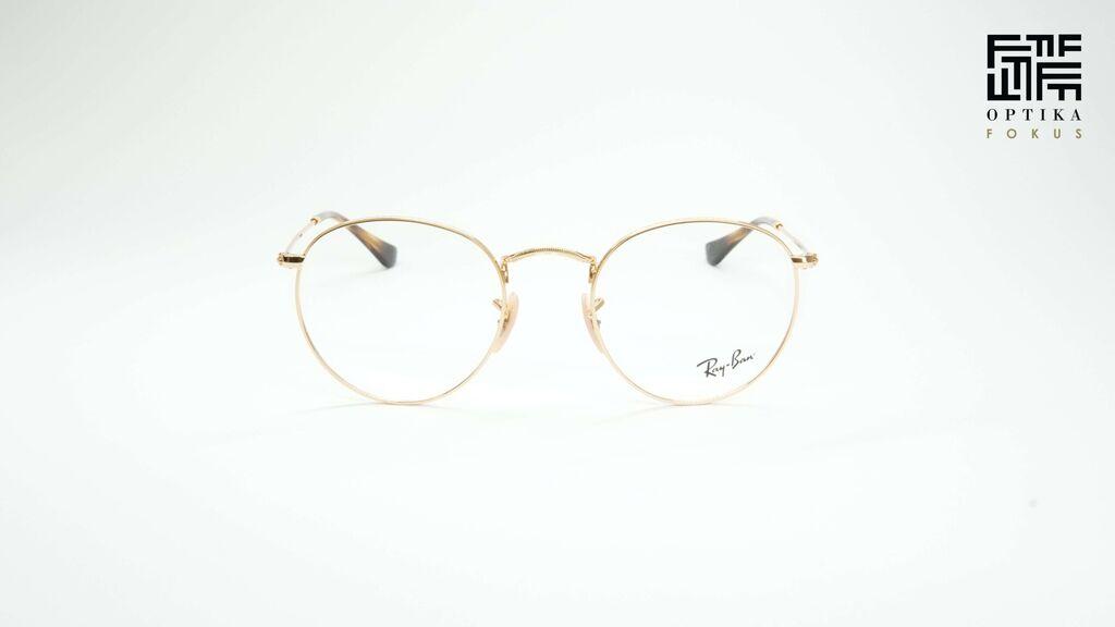 Ray Ban Okvir za naočare RB3447V 2500, Muški, Zlatne boje