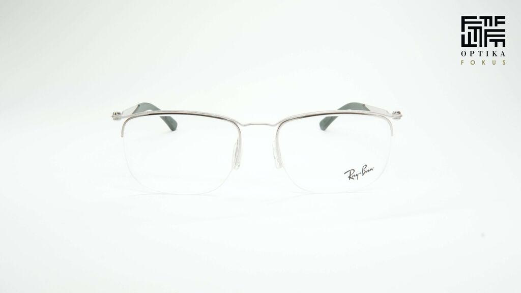 Ray Ban Okvir za naočare RB7552 3212, Muški, Srebrne boje