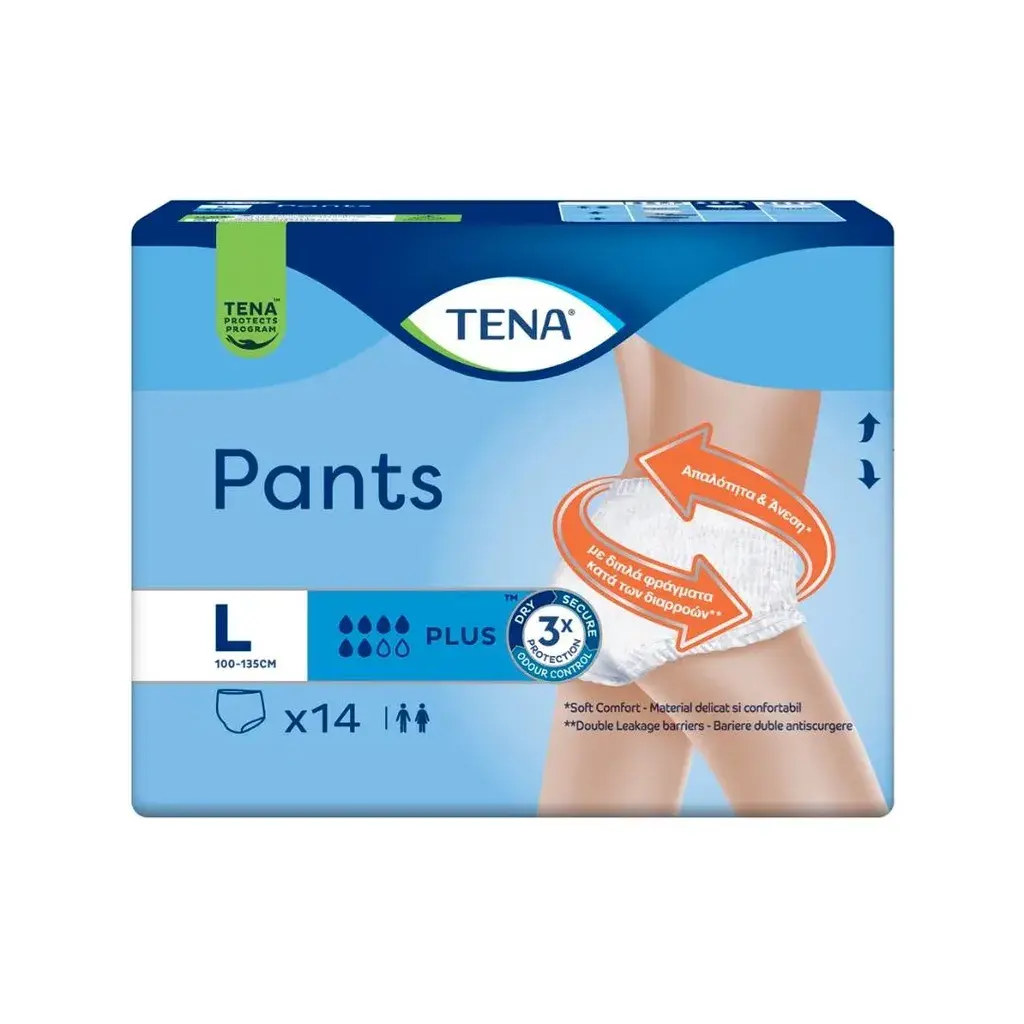 Tena Gaćice za inkontinenciju Plus L, 14 komada