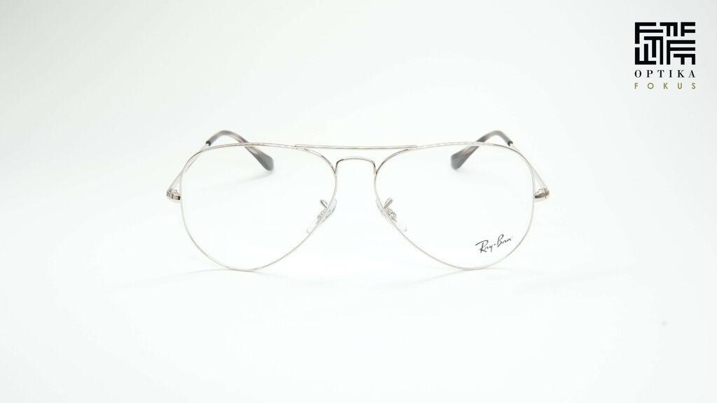 Ray Ban Okvir za naočare RB6489 2501, Muški, Srebrne boje