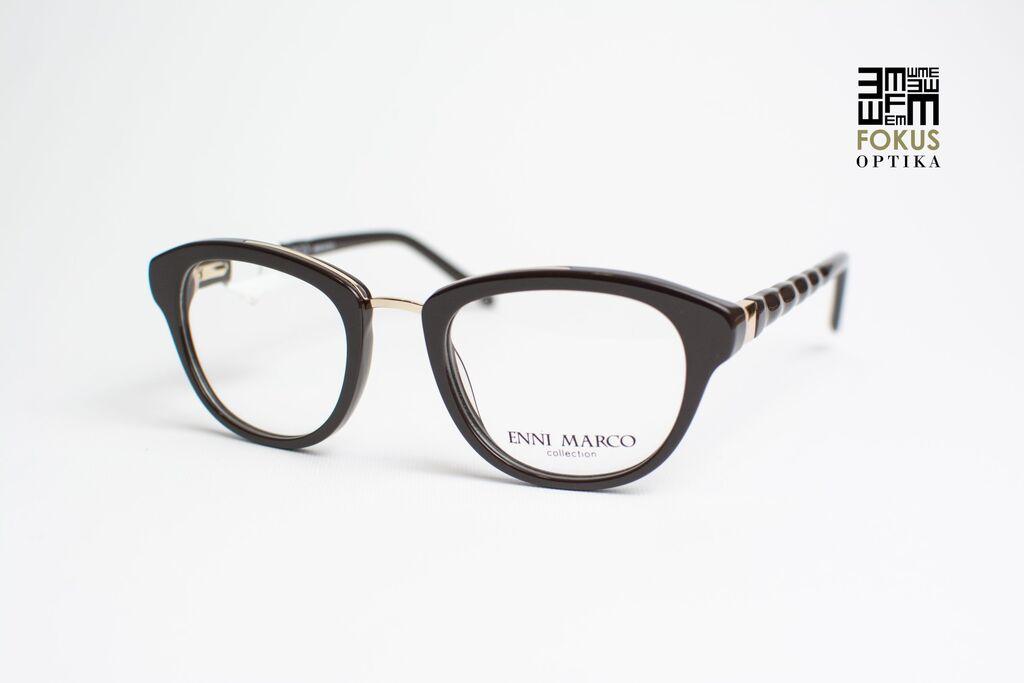 Enni Marco Okvir za naočare MOD.IV02-582, col.07P, Ženski, Crni