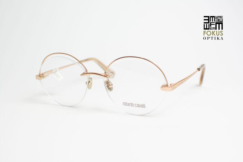 Roberto Cavalli Okvir za naočare RC5097 33, Ženski, Zlatne boje