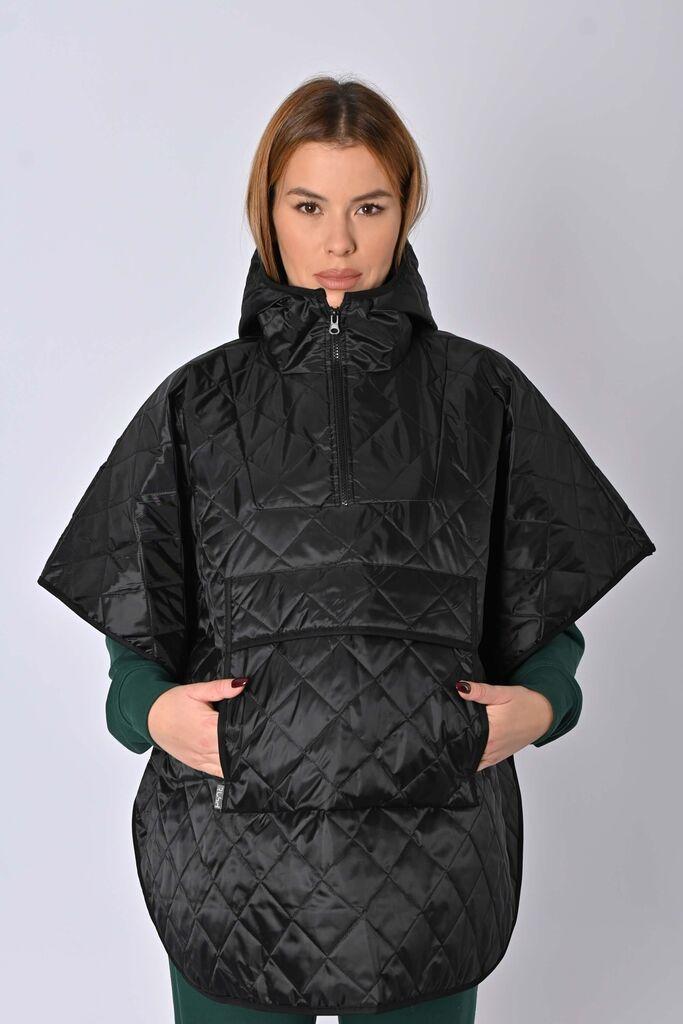 Rush Ženska pelerina sa kapuljačom, Crna