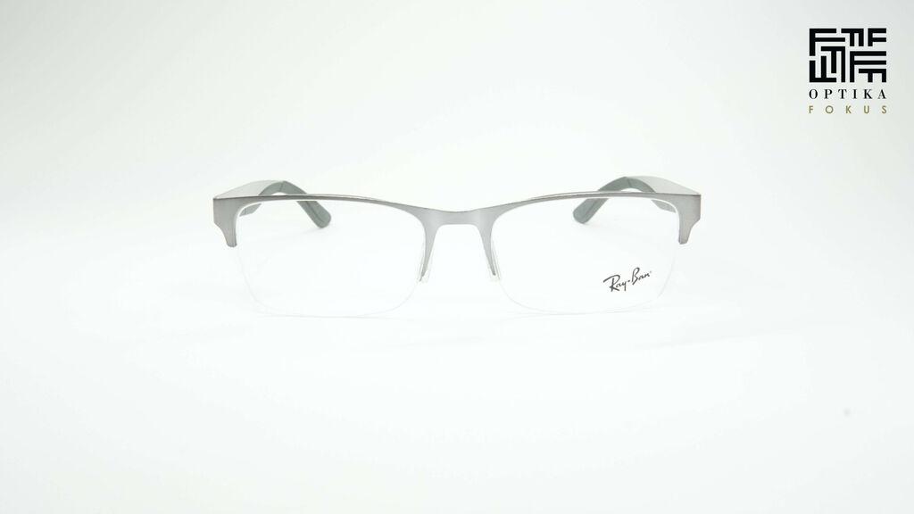 Ray Ban Okvir za naočare RB7551 3221, Muški, Srebrne boje
