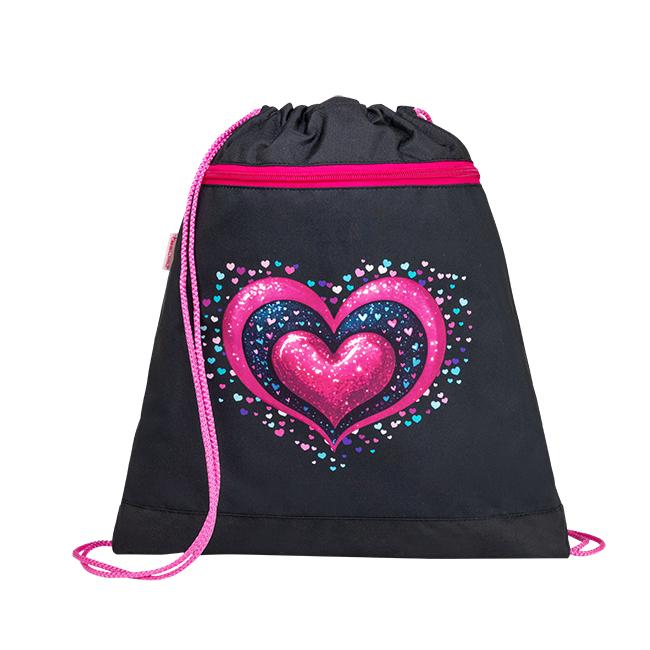 Belmil Sportka torba za devojčice Dark pinky 336-91, Crno-roze