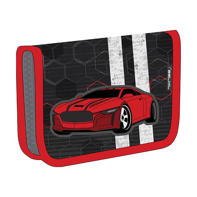 Belmil Pernica za dečake Race 335-74, Na preklop, Crno - crvena