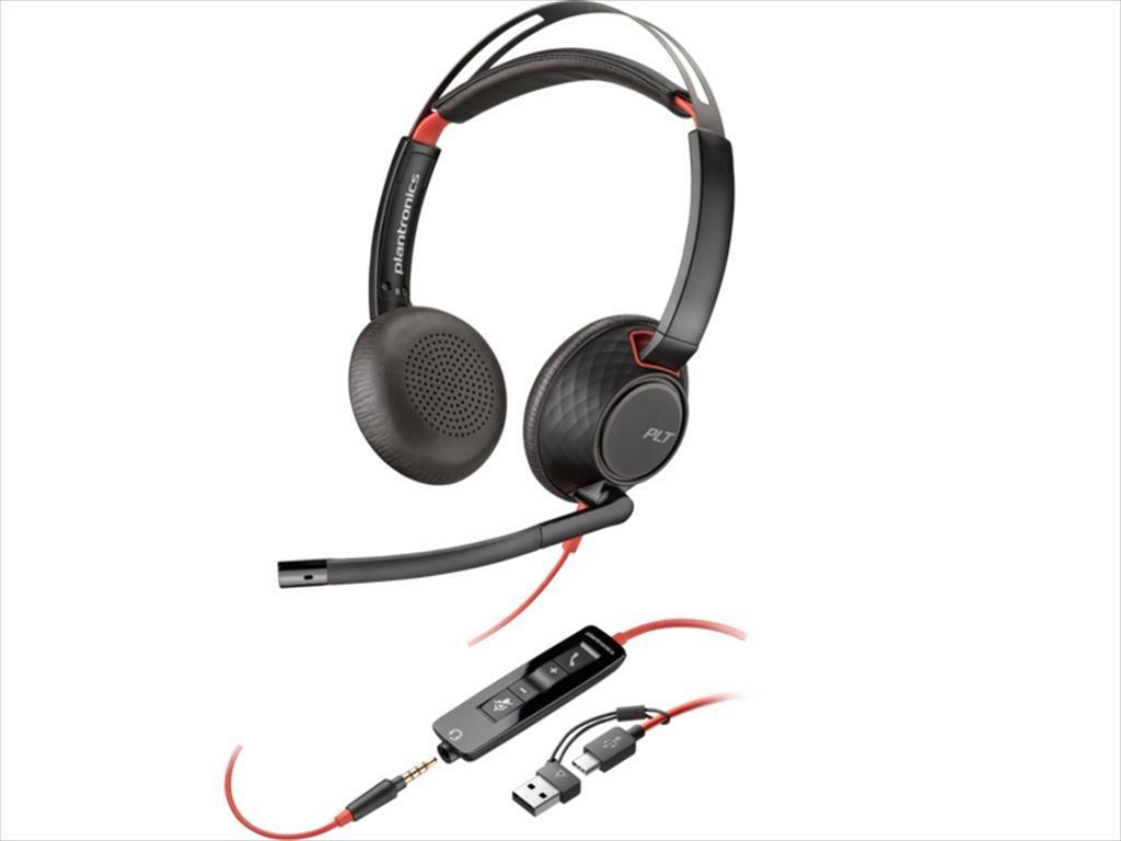 Poli slušalice Plantronics Blackwire C5220 sa mikrofonom, USB Type-C, 1X3.5Mm / USB-C/A adapter, 8X231A6