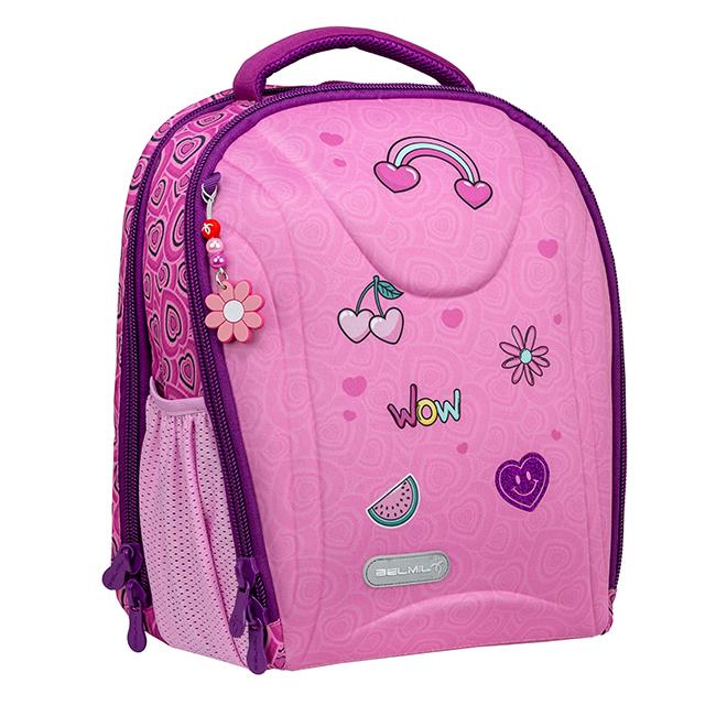 Belmil Školski ranac za devojčice Heart love 338-82, Roze