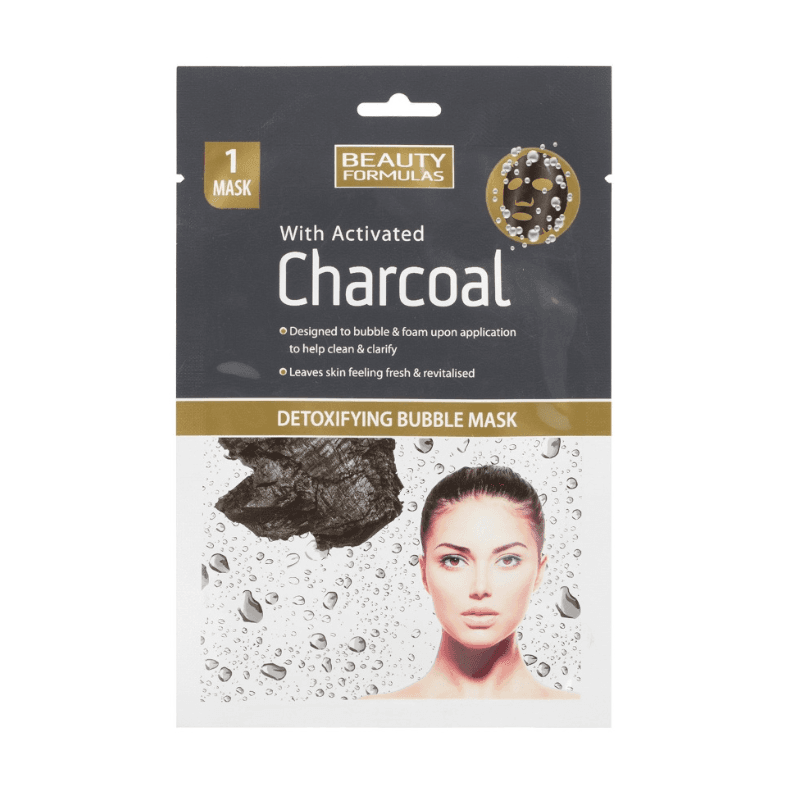 Beauty Formulas Charcoal Detoxifying Bubble Maska za lice