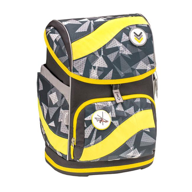 Belmil Školski ranac za dečake High powered 405-51, Sivo-žuti