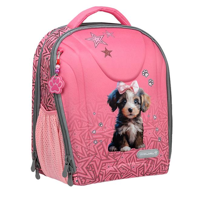 Belmil Školski ranac za devojčice Puppy love 338-82, Roze