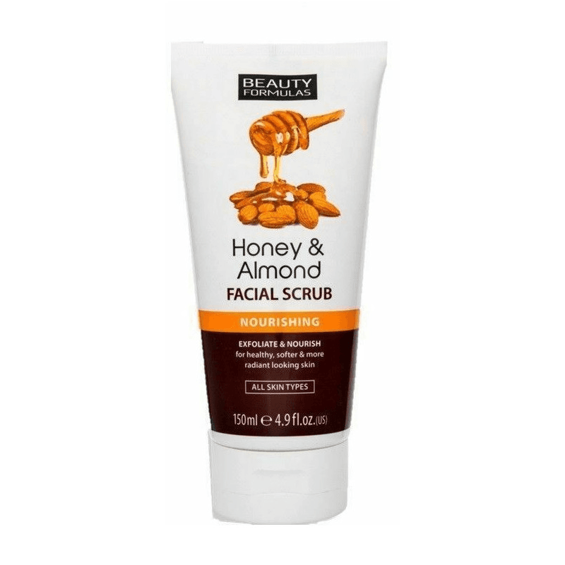Beauty Formulas Honey&Almond Piling za lice, 150 ml