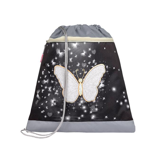 Belmil Sportka torba za devojčice Amazing butterfly 336-91, Siva