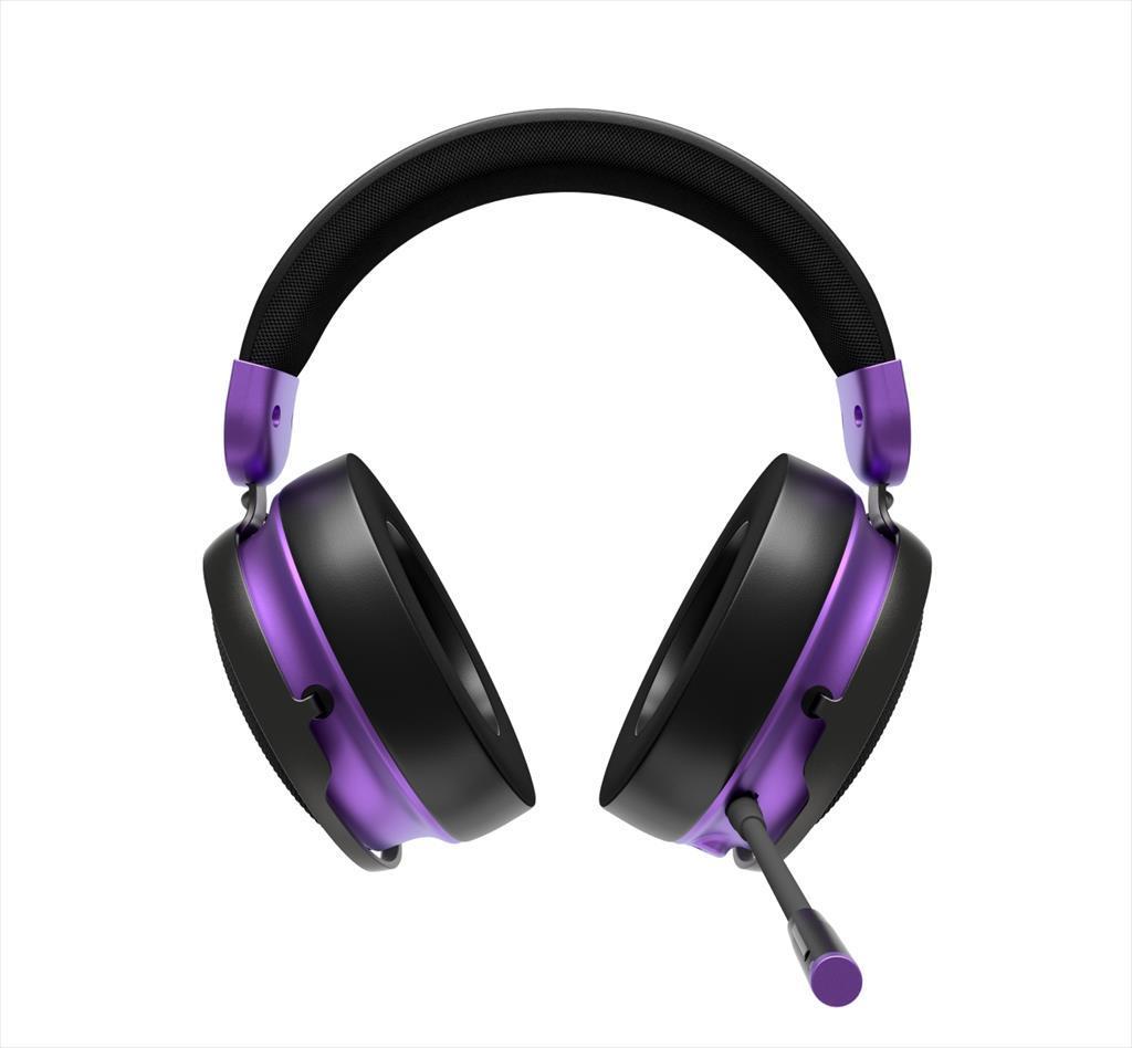 Dark Proјect bežične slušalice (2,4 Ghz&Bt) slušalice za igre Sono sa mikrofonom, 53 mm neodimiјumski draјver, crna/ljubičasta