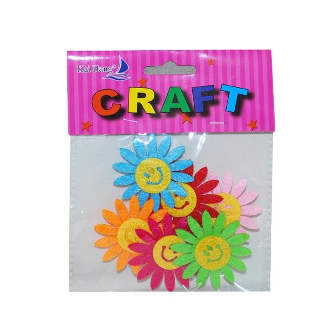 Kai Hang Craft Dekoracija Cvet sa smajlijem, 6 komada