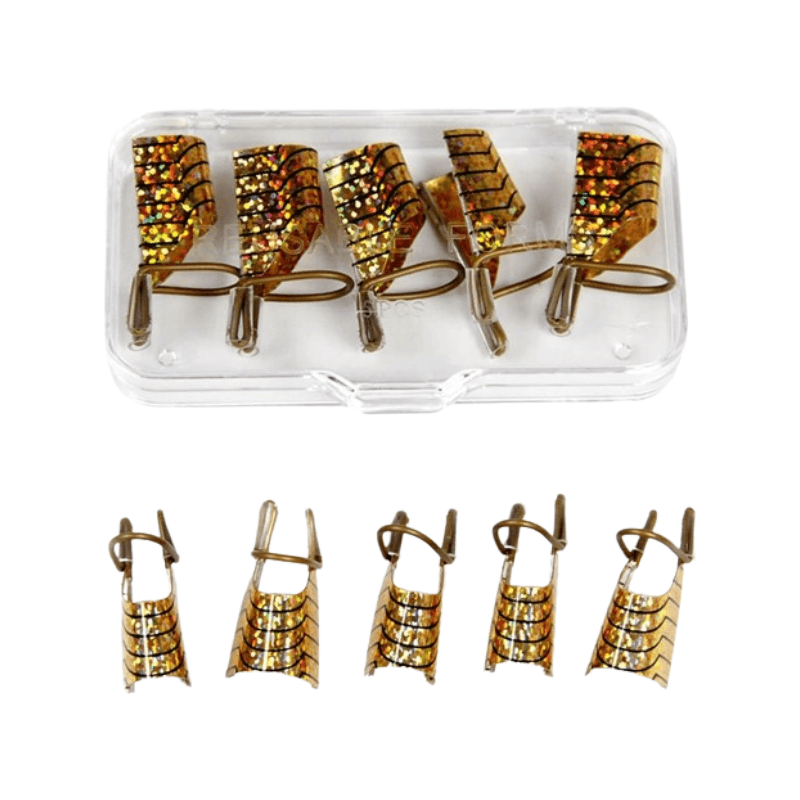 LK Šabloni za izlivanje noktiju 5/1, Zlatne boje