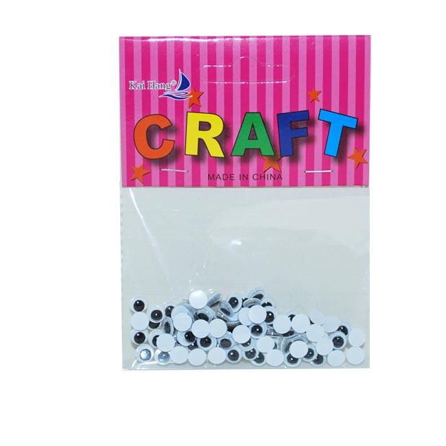 Kai Hang Craft Dekoracija Oči, 0.8cm, Crne