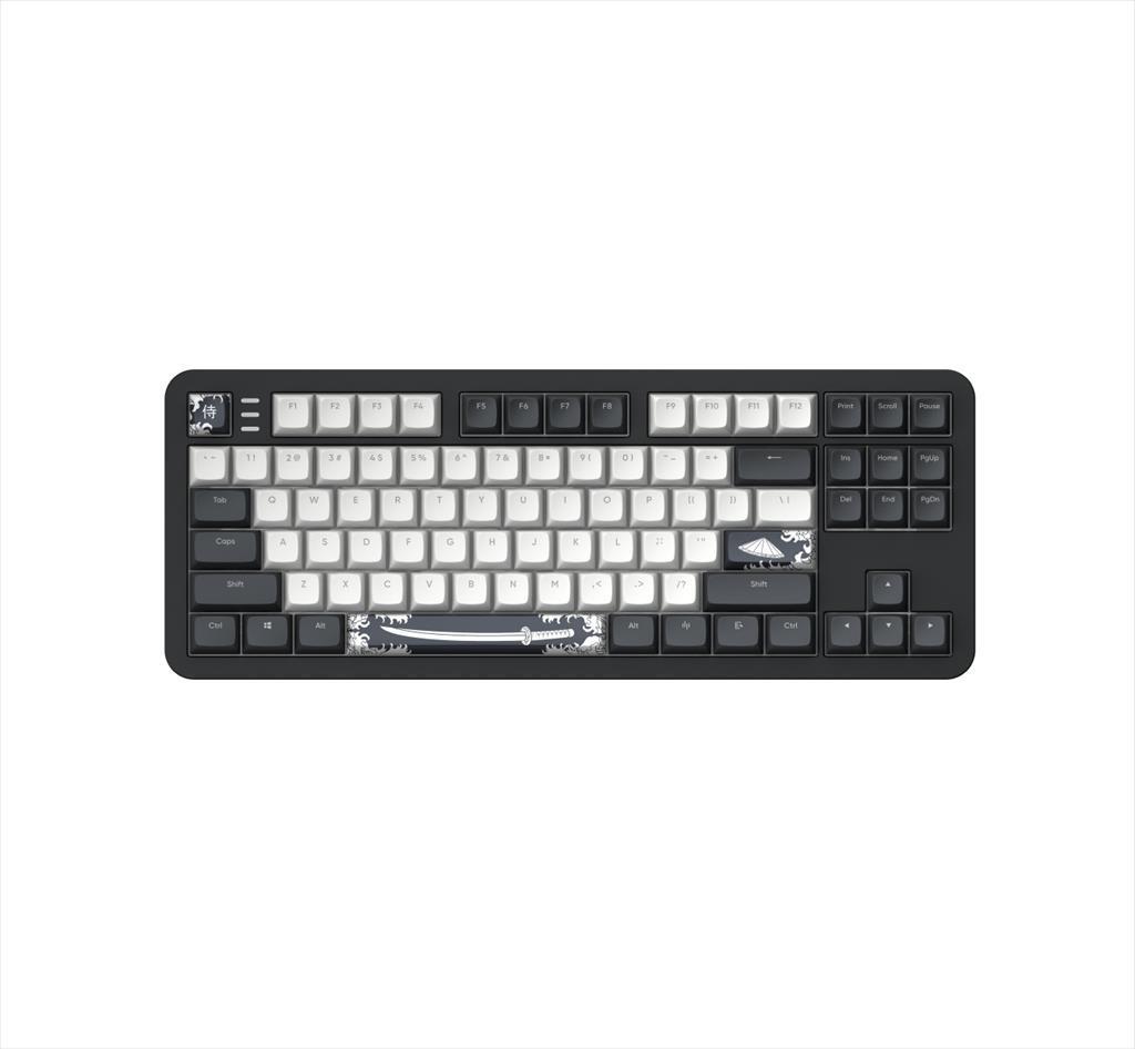 Mehanička tastatura Dark Project Alu87B Bushido Tkl HS RGB linearni mehanički prekidači G3Ms Moonstone - prethodno podmazani, +4 prekidača + set јezika za kapice tastera