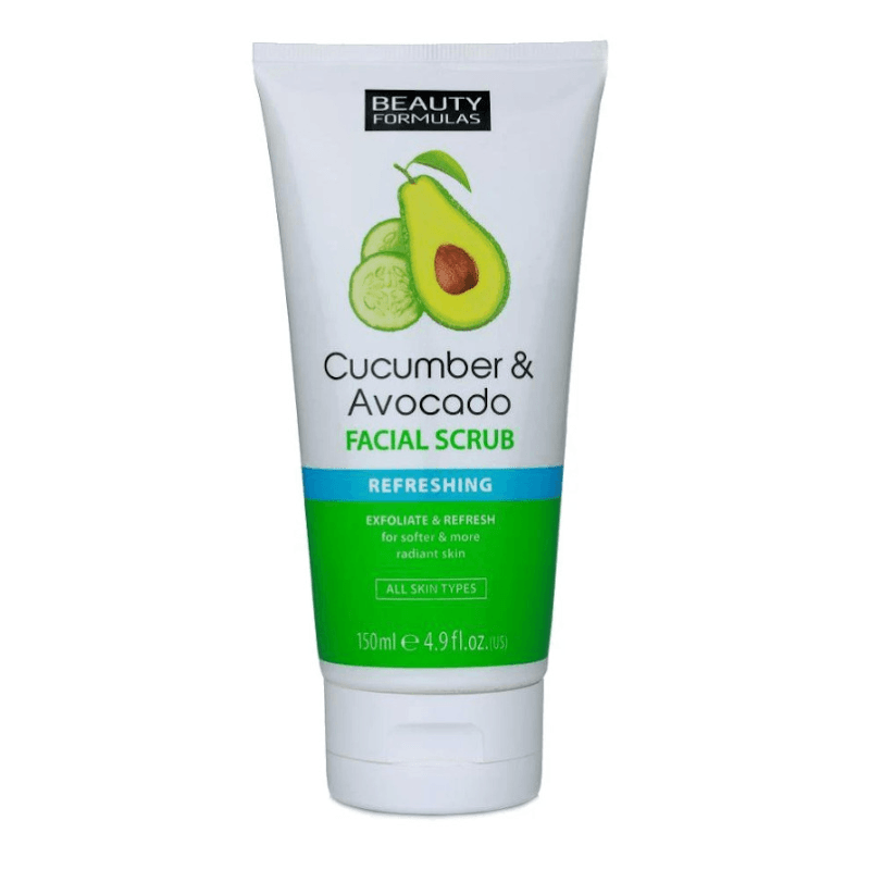 Beauty Formulas Cucumber&Avocado Piling za lice, 150 ml