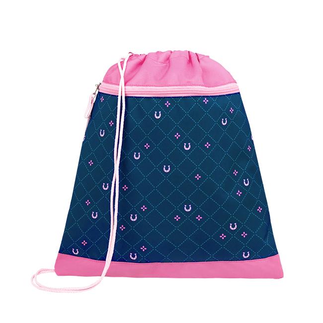 Belmil Sportka torba za devojčice Meet your horses 336-91, Plavo-roze