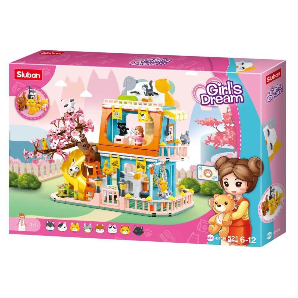 Sluban Kocke Kućica za mačke, 341 delova