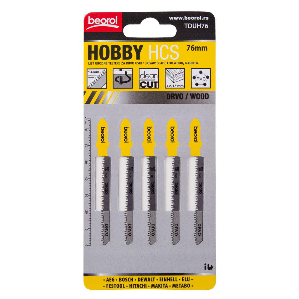 Beorol ubodna testera za drvo, uska hobi 76 mm 5/1