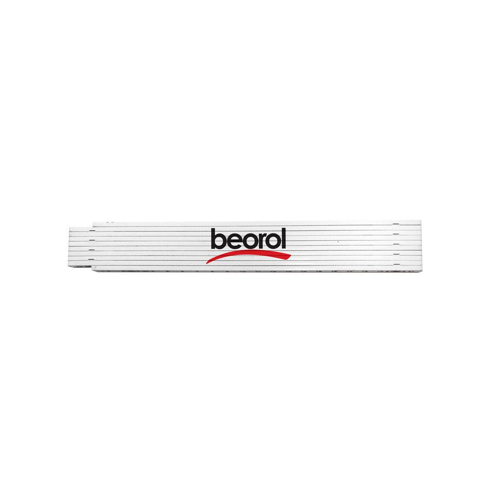 Beorol sklopivi plastični metar, 2m, beli