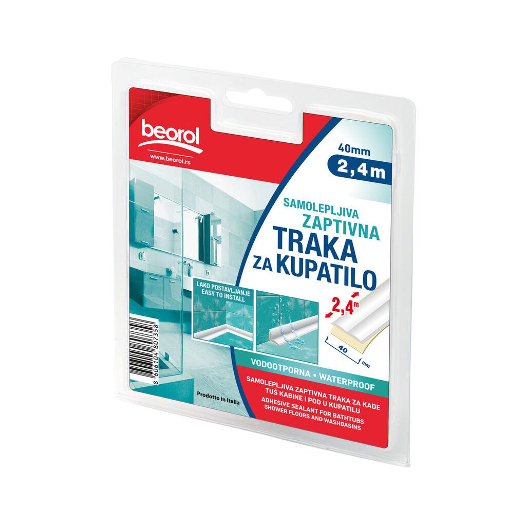 BEOROL Samolepljiva zaptivna traka za kupatilo 40mm x 2.4m