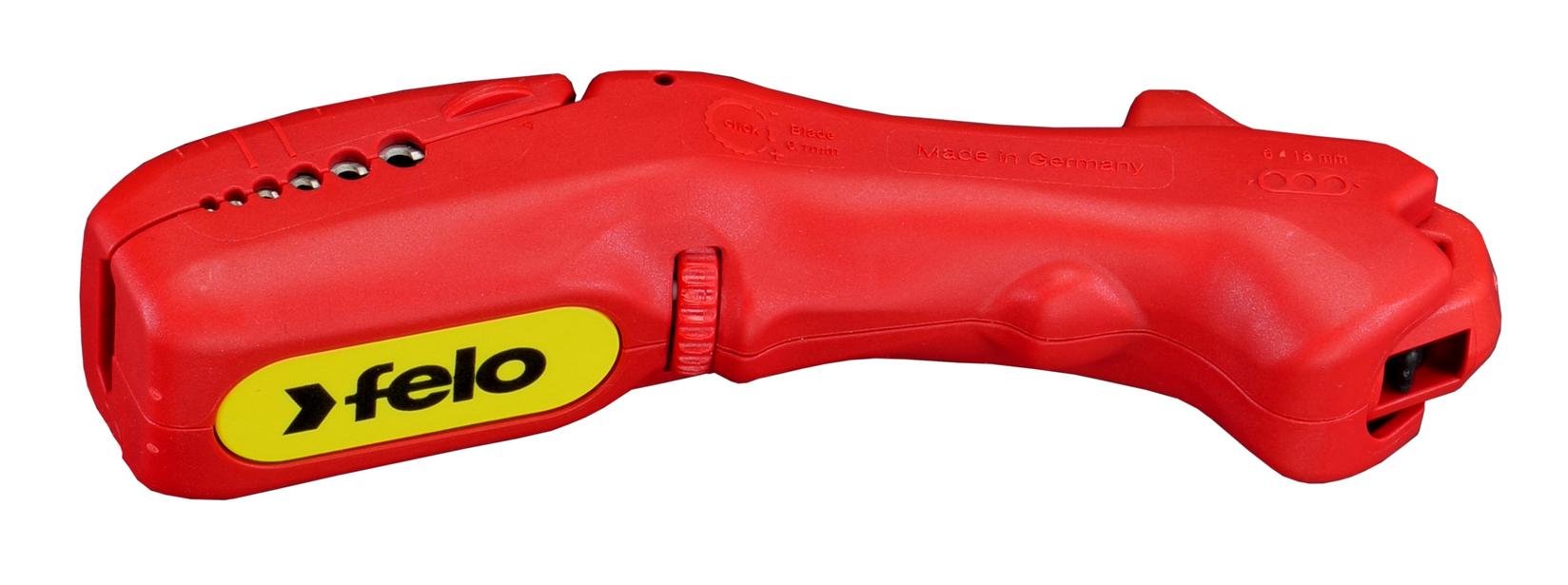 Felo Skidač izolacije za pljosnate i okrugle kablove, 6-18 mm, Crveni