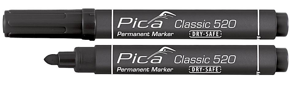 Pica Permanentni marker Dry-Safe, Crni