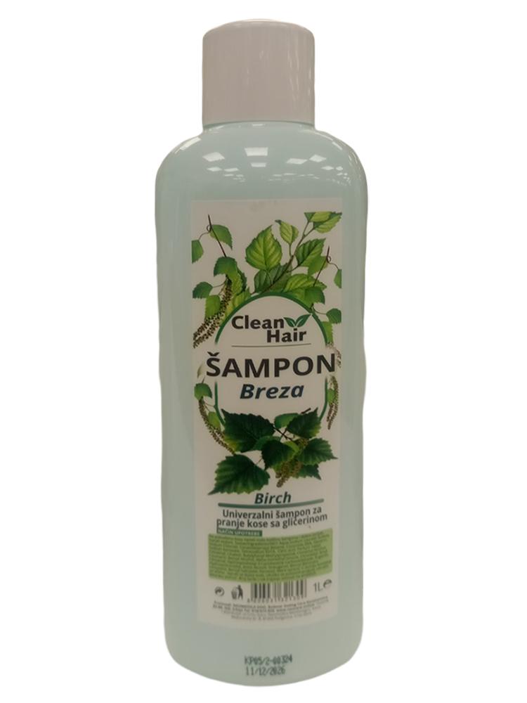 Clean Hair Šampon za kosu Breza, 1l