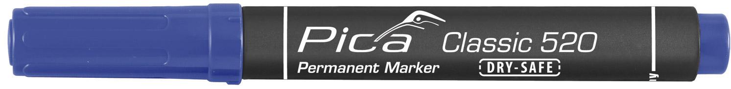 Pica Permanentni marker Dry-Safe, 520, Plavi