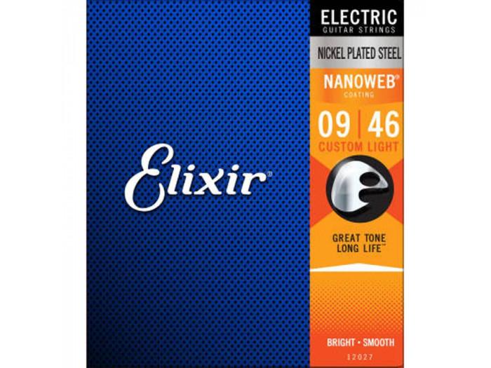 Elixir Žice za električnu gitaru 12027 Custom Light, .009-.046, Nanoweb