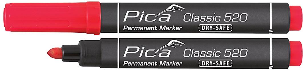 Pica Permanentni marker Dry-Safe, Crveni