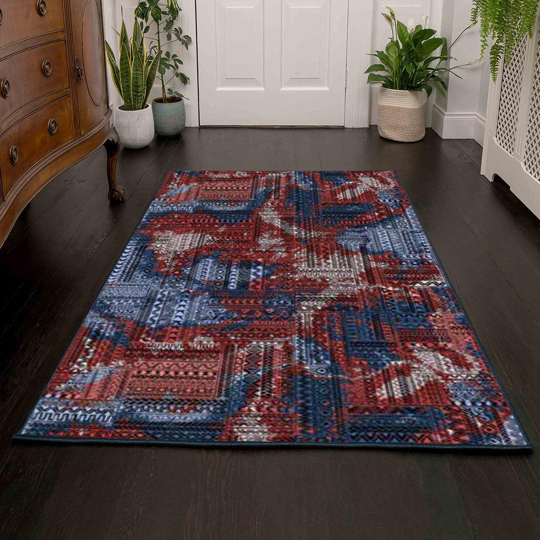 Armonia Tepih 130x190cm, Ornament plavo-crvena