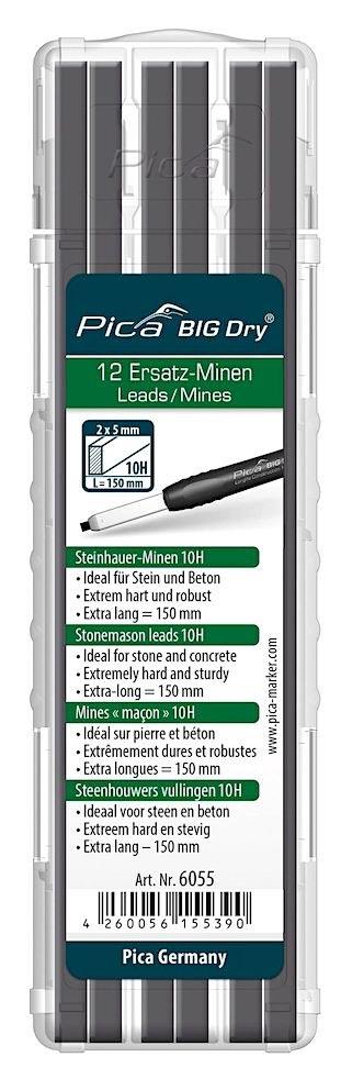 Pica Set Mina za olovku Stonemason BIG Dry, Tvrde, 12 komada