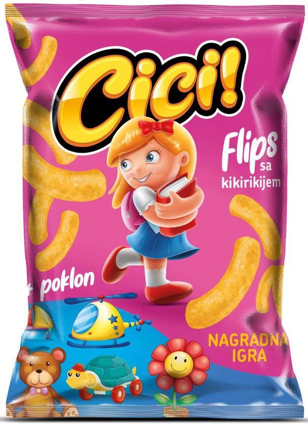Flips sa poklonom za devojčice Cici, Kikiriki, 30g