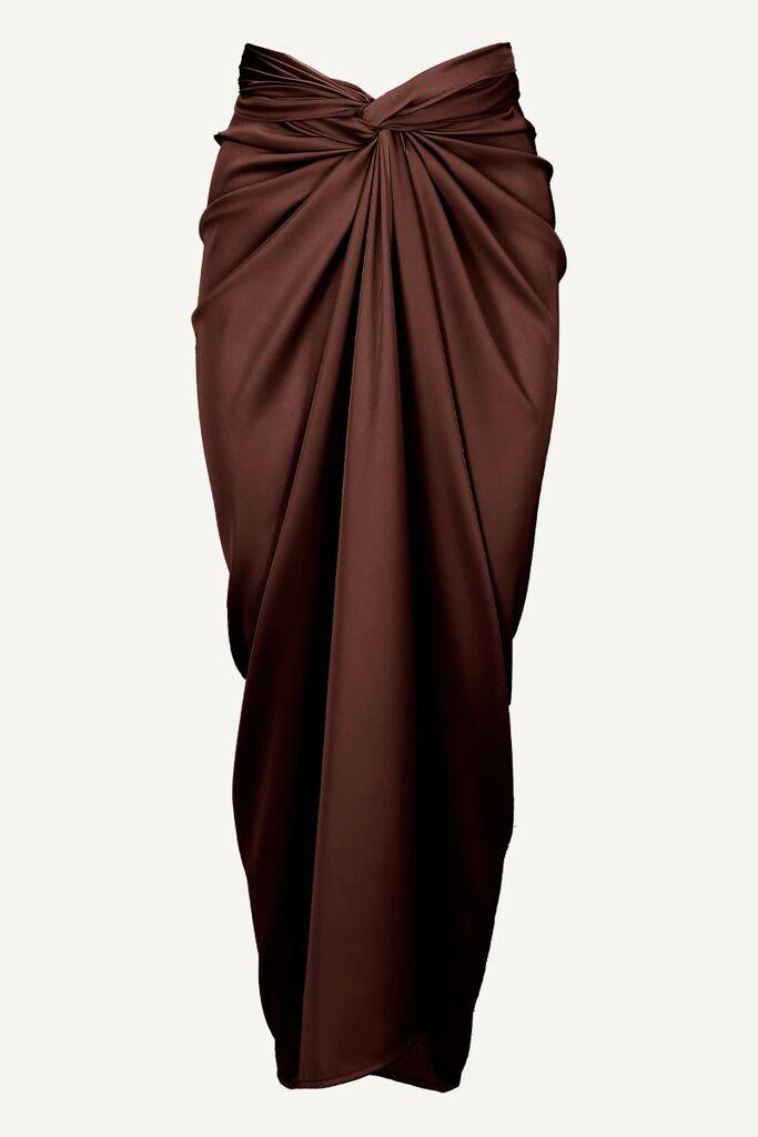 Ženska suknja Amaris, Braon