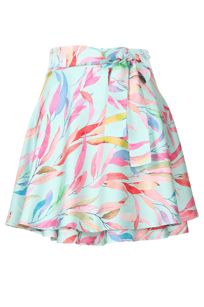 Ženska mini suknja Allison, Svetloplava