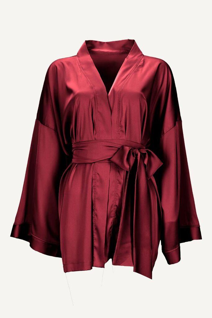 Ženski kimono Athena, Kratki, Bordo