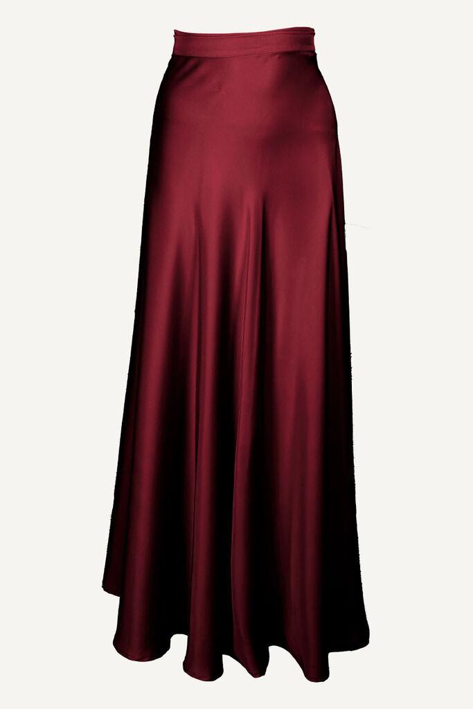 Ženska maxi suknja Allison, Bordo